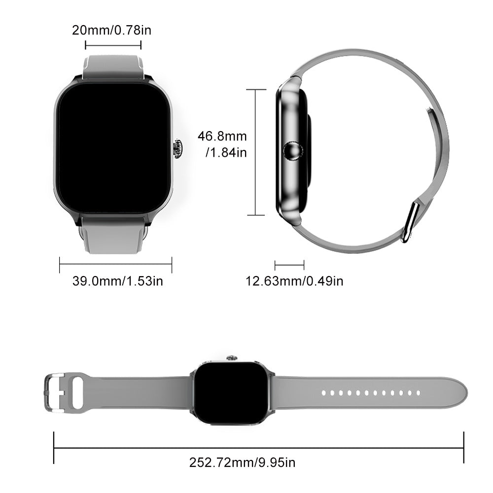 Reloj Inteligente X46 de Alto Rendimiento – Monitoreo de Oxígeno en la Sangre, Presión Arterial, Salud, Multifuncional, Impermeable, Podómetro, Despertador